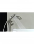 Deante Silia Hexa Vannas maisītājs ar dušas komplektu, Brushed Steel 5