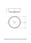 Deante Silia Keramikas izlietne, ⌀360 x 115 x 95, White 2