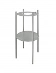 Deante Silia Stāvoša vannas istabas konsole, Brushed Steel 5