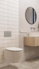 Deante Silia Tualetes pods ar vāku, bez apmales, White 2
