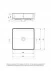 Deante Square Keramikas izlietne, 405 x 405 x 120, White 4