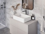 Deante Square Keramikas izlietne, 505 x 355 x 120, White 4