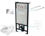 Deante Vital Tualetes poda komplekts, iebūvējams, White/ Bianco