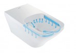 DuraStyle Vital Rimless invalīdu pods + vāks, Balts 3