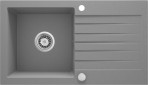 Deante Zorba Granīta izlietne, 1 bļoda, Metallic Grey