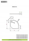Delos A душевой поддон 90x90 см 2