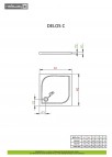 Delos C душевой поддон 90x90 см 2