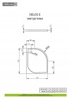 Delos E dušas paliktnis 90x80 cm 2