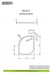 Delos E dušas paliktnis 90x80 cm 3