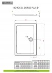 Doros D душевой поддон 90x80 см 2