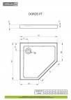 Doros PT душевой поддон 90x90 см 2