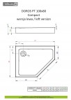 Doros PT E Comp. душевой поддон, левый 100x80 см 2