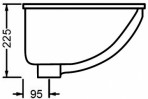 DROP 70 izlietne  ,white 70x37.5 cm 2