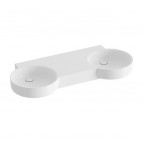 Ravak ARC 120 dubūltā izlietne bez maisītāja cauruma, Balta