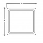 Duko BRENO spogulis ar LED apgaismojumu 60x60 cm 2