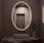 Duko ORANO spogulis ar LED apgaismojumu 50x70 cm