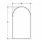Duko ARCO spogulis ar LED apgaismojumu 45x70cm 4