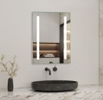 Duko LINEA spogulis ar LED apgaismojumu 60x60 cm 3