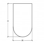 Duko LUMEO spogulis ar LED apgaismojumu 45x70 cm 5