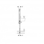 Duofix izlietnes montāžas modulis 130cm 3