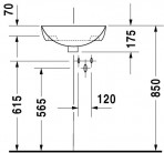 Duraplus izlietne 34.5 cm 3