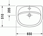 Раковина Duraplus,51x65 cm 2