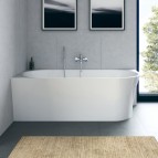 DuraSenja stūra vanna 150 x 75 cm, kreisā puse, Balta 5