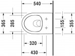 Durastyle Basic Rimless piekaramais pods +SC vāks  3