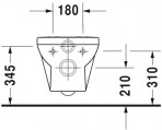 Durastyle Basic Rimles подвесной унитаз + SC  5