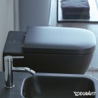 Duravit Happy D.2 Rimless piekaramais pods, melns antracīts 4