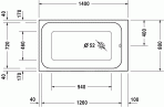 DuraStyle ванна 140x80 см 4