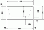 DuraStyle ванна 140x80 см 8