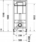 DuraSystem® Basic WC iebūvējamā sistēma ar stirpinājumiem 3
