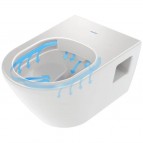Duravit D-Neo Rimless piekaramais pods ar SC vāku 370x540 mm, Balts 4