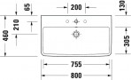 Duravit izlietne No.1 800x460 mm, balta 2