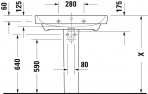 Duravit izlietne No.1 800x460 mm, balta 5