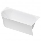 DuraSenja vanna 170x80 cm ar kājām (labā), ar priekšējo paneli, Balta
