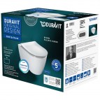 Duravit Soleil by Starck Rimless pods ar vāku, Rotationflush, balts 2