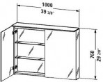 Duravit spoguļskapītis 100x76 2