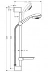 Crometta 85 Vario/Unica'Crometta душевой гарнитур 2