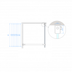 Bezrāmju dušas siena Ema 120x200 cm 5