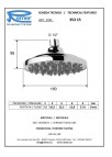 Dušas galva Rain, d=150 mm, hroms 2