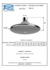 Dušas galva Rain, d=160 mm, hroms 2