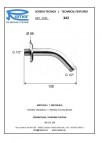 Dušas galvas turētājs no sienas 130 mm 2