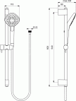 Душевой гарнитур Idealrain Evo 600 mm 2