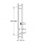 Dušas garnitūra Rainshower SmartActive, 900 mm, phantom black 4