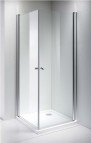 Dušas stūris Vento Napoli 80x80 kvadrāts, caurspīdīga