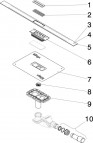 Dušas kanāls Advantix Cleviva, 1000 mm, h=95-155 mm, d=40/50 3