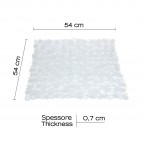 Gedy River pretslīdes dušas paklājs 54 cm, Caurspīdīgs 3