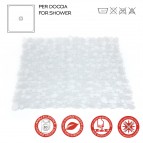 Gedy River pretslīdes dušas paklājs 54 cm, Caurspīdīgs 4